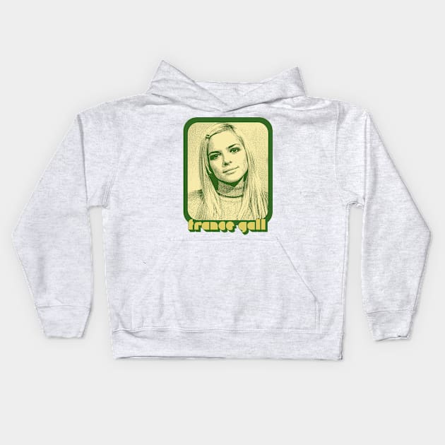 France Gall / Original Retro Style Design Kids Hoodie by DankFutura